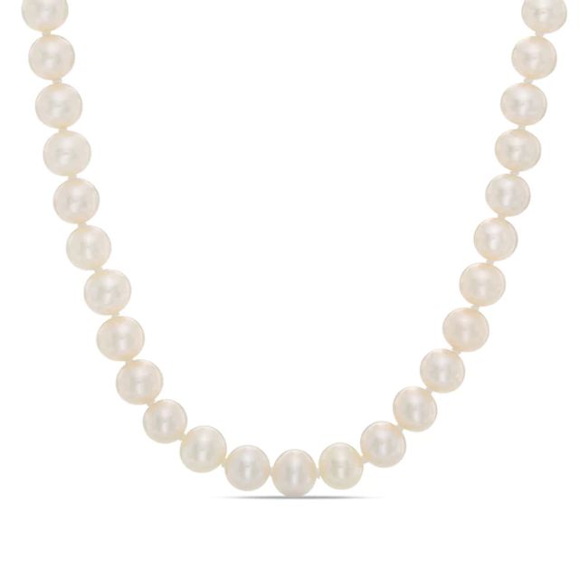 Previously Owned-6.0-7.0mm Freshwater Cultured Pearl Strand Necklace with 14K Gold Clasp