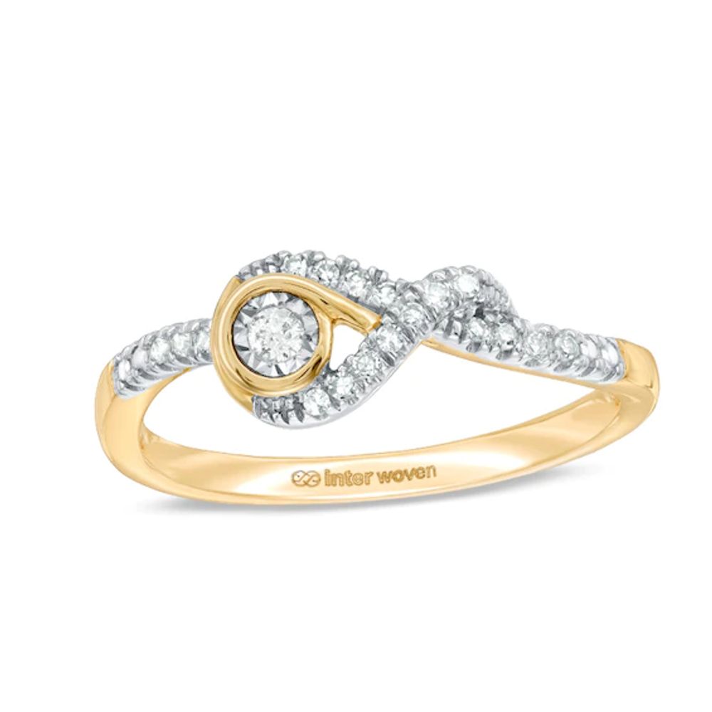 Previously Owned - Interwoven⢠1/10 CT. T.w. Diamond Ring in 10K Gold