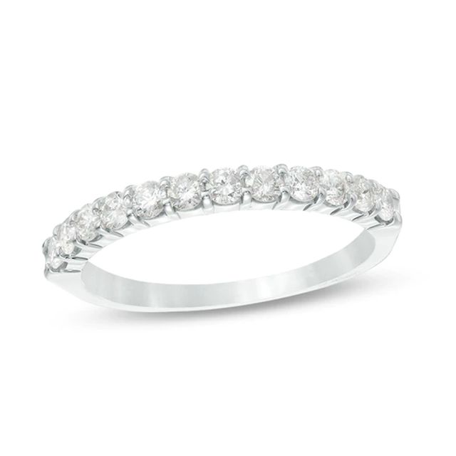 Previously Owned - 1/2 CT. T.w. Diamond Prong Band in 14K White Gold