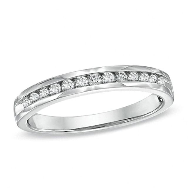 Previously Owned - 1/4 CT. T.w. Diamond Anniversary Band in 14K White Gold