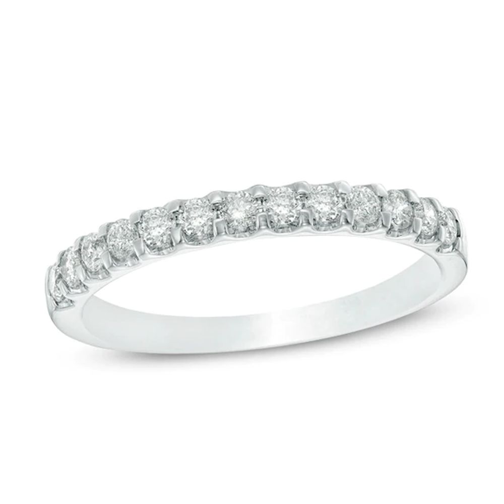 Previously Owned - 3/8 CT. T.w. Diamond Wedding Band in 10K White Gold