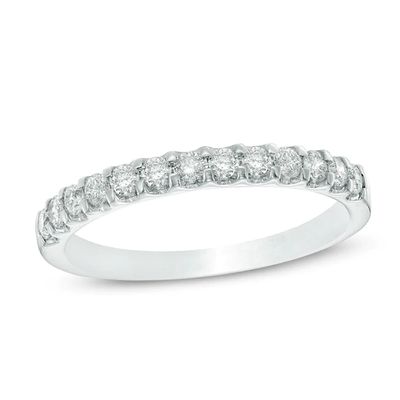 Previously Owned - 3/8 CT. T.w. Diamond Wedding Band in 10K White Gold