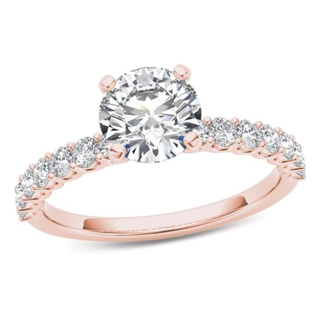 Previously Owned - 1 CT. T.w. Diamond Engagement Ring in 14K Rose Gold