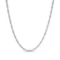 Previously Owned - 1.35mm Singapore Chain Necklace in Sterling Silver - 18"