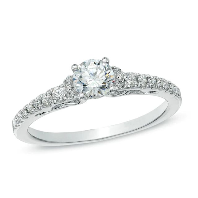 Previously Owned - Celebration Fireâ¢ 3/4 CT. T.w. Diamond Engagement Ring in 14K White Gold (H-I/Si1-Si2)