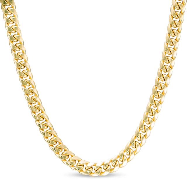 Previously Owned - Men's 7.5mm Cuban Chain Necklace in 10K Gold - 22"