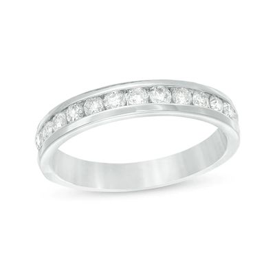 Previously Owned - 1/2 CT. T.w. Diamond Channel Band in 14K White Gold