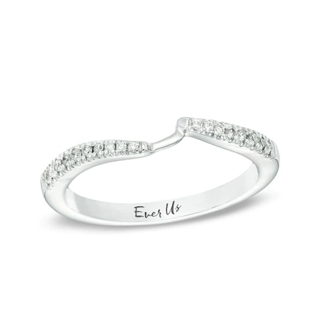 Previously Owned - Ever UsÂ® 1/8 CT. T.w. Diamond Contour Band in 14K White Gold