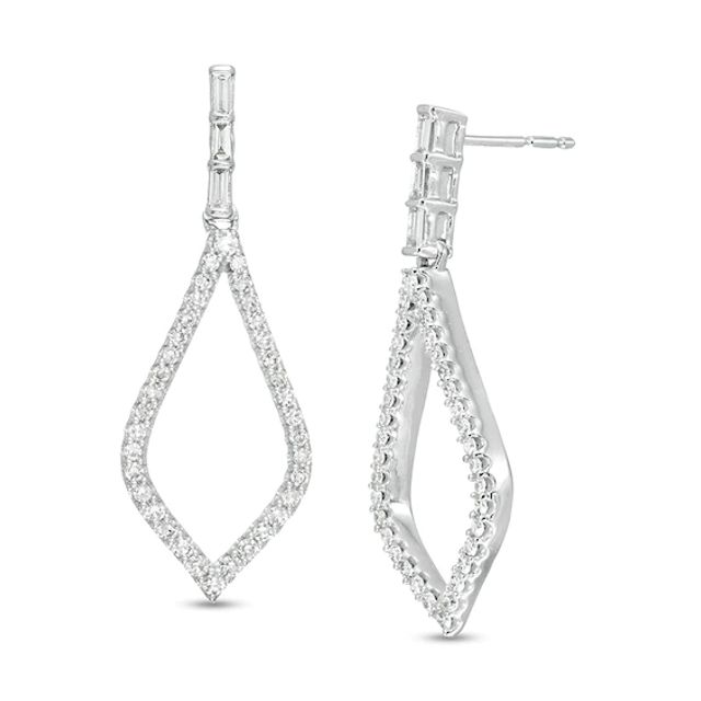 Previously Owned - Marilyn Monroeâ¢ Collection 3/8 CT. T.w. Diamond Teardrop Earrings in 10K White Gold