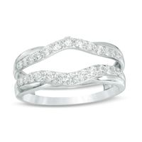 Previously Owned - 1/2 CT. T.w. Diamond Contour Solitaire Enhancer in 14K White Gold