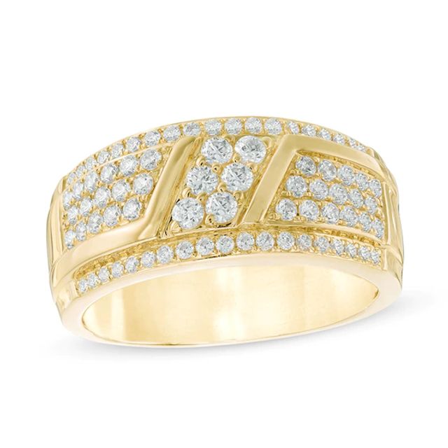 Previously Owned - Men's 1 CT. T.w. Diamond Band in 10K Gold