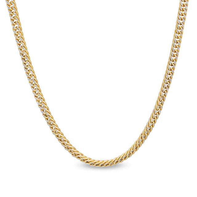 Previously Owned - Made in Italy Men's 3.0mm Diamond-Cut Cuban Curb Chain Necklace in 10K Two-Tone Gold - 20"