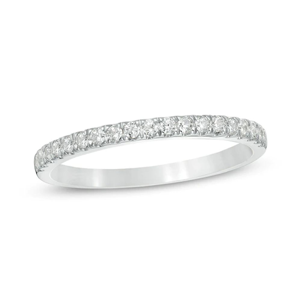 Previously Owned - 1/4 CT. T.w. Diamond Wedding Band in 10K White Gold
