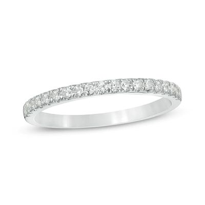 Previously Owned - 1/4 CT. T.w. Diamond Wedding Band in 10K White Gold