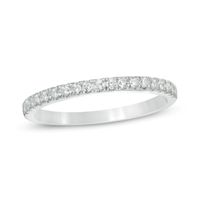 Previously Owned - 1/4 CT. T.w. Diamond Wedding Band in 10K White Gold