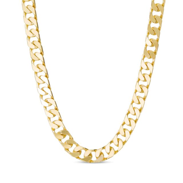 Previously Owned - Men's Curb Chain Necklace in Solid 10K Gold - 22"