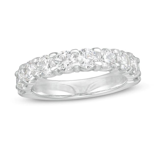 Previously Owned - 2 CT. T.w. Diamond Ten Stone Band in 14K White Gold