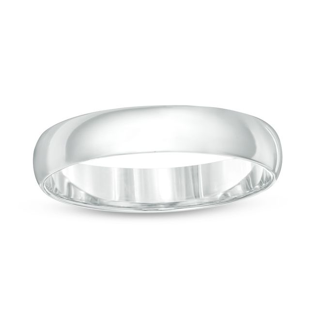 Previously Owned - Men's 4.0mm Wedding Band in 10K White Gold