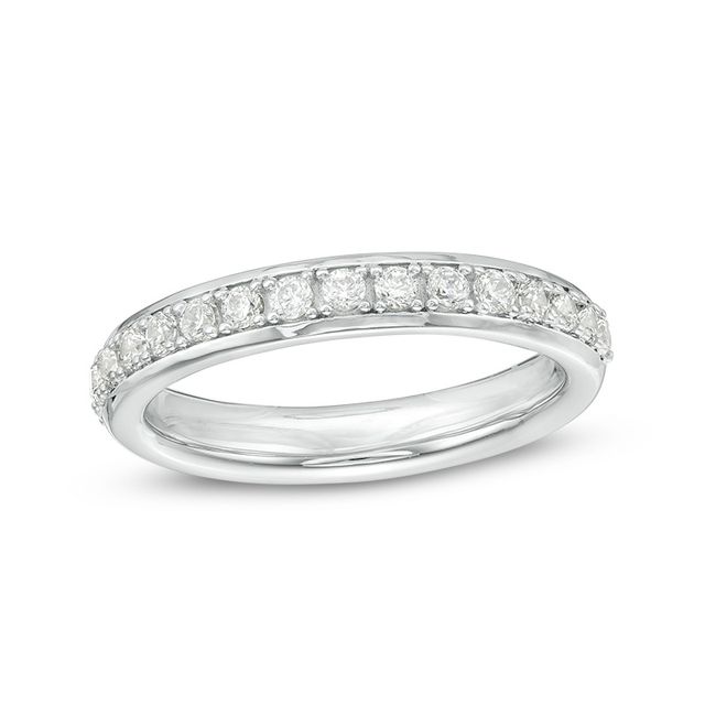 Previously Owned - 1/2 CT. T.w. Diamond Wedding Band in 10K White Gold