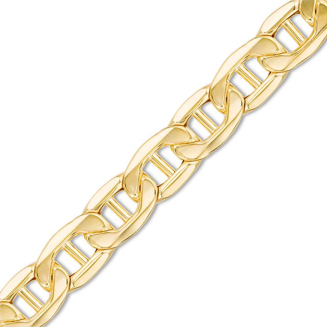 Previously Owned - Men's 10.3mm Mariner Link Chain Bracelet in 10K Gold - 9"