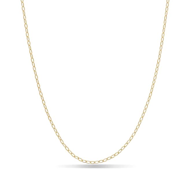Previously Owned - Ladies' 2.07mm Forzatina Cable Chain Necklace in 14K Gold - 24"