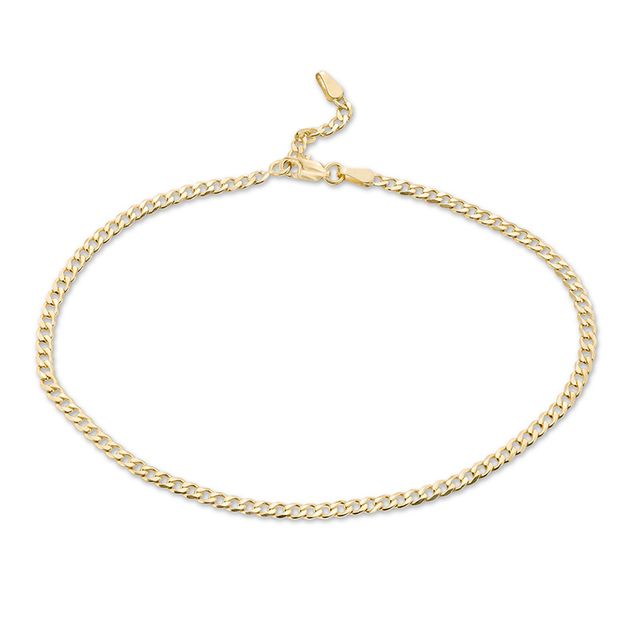 Previously Owned - 2.7mm Curb Chain Anklet in 14K Gold - 10"
