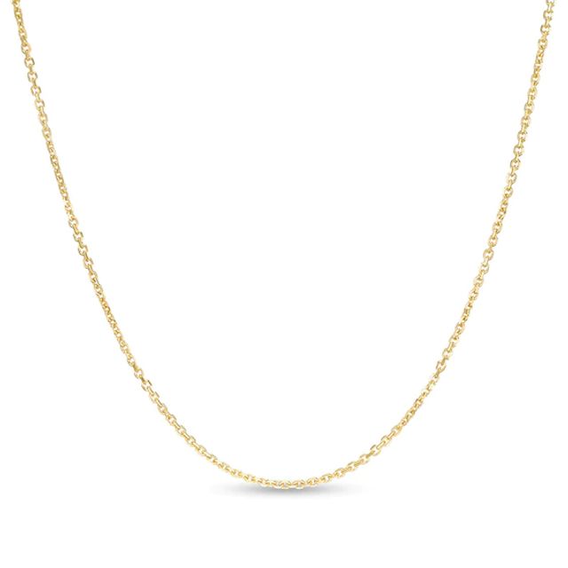 Previously Owned - 1.1mm Cable Chain Necklace in Hollow 10K Gold - 16"