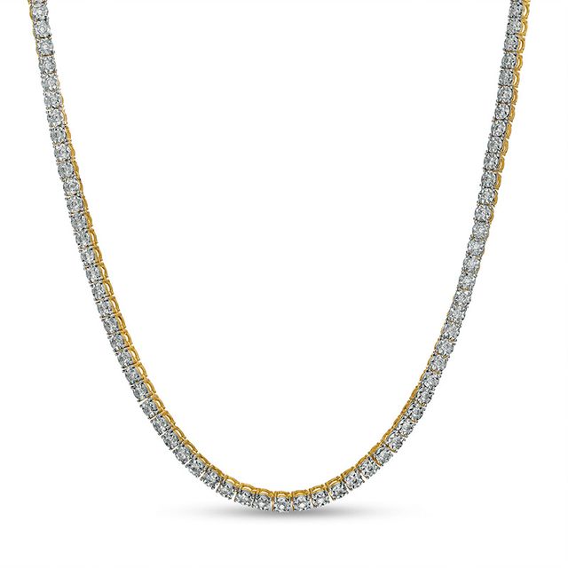 Previously Owned - Men's 3 CT. T.w. Diamond Tennis Necklace in 10K Gold - 20"
