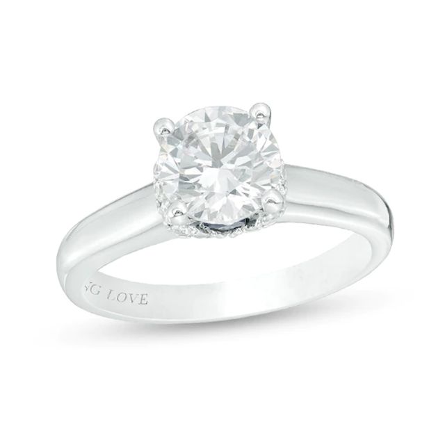 Previously Owned - Vera Wang Love Collection 1-5/8 CT. T.w. Diamond Engagement Ring in 14K White Gold (I/Si2)