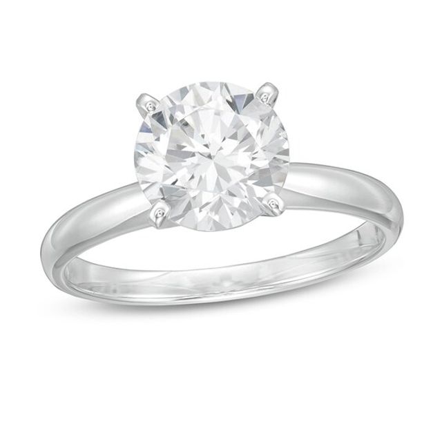 Previously Owned - 2 CT. Lab-Created Diamond Solitaire Engagement Ring in 14K White Gold (F/Vs2)