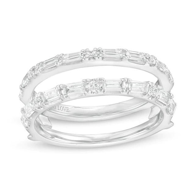 Previously Owned - Vera Wang Love Collection 1/2 CT. T.w. Diamond Solitaire Enhancer in 14K White Gold