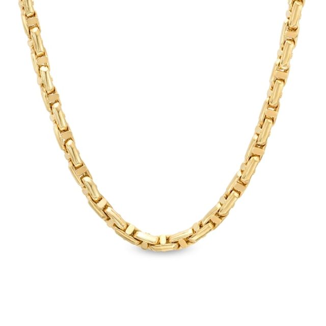 Zales Men's 8.0mm Mariner Link Chain Necklace in 10K Gold - 22