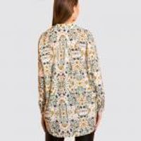 Flower Patterned Shirt Over Size