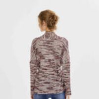 Shawl Collar Belted Silvery Sweater