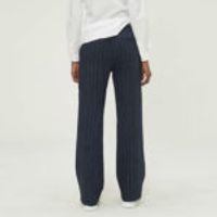 High Waist Wide Leg Striped Trousers