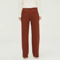 High Waist Wide Leg Striped Trousers