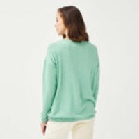 Boat Collar 100% Cotton Comfortable Cut Basic Pullover Mint