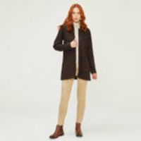 Half Collar Comfortable Cut Coat Brown