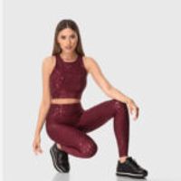 High Waist Patterned Cherry Sport Leggings