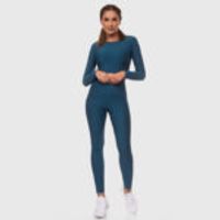 High Waist Pocket Sport Leggings Oil Blue