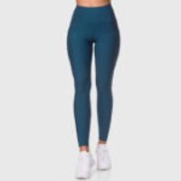 High Waist Pocket Sport Leggings Oil Blue