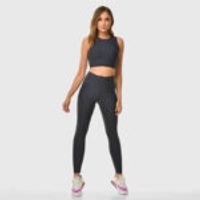 High Waist Pocket Sports Leggings Navy Blue