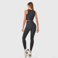 High Waist Pocket Sports Leggings Navy Blue