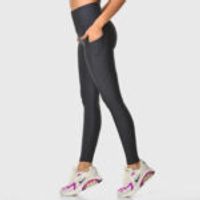 High Waist Pocket Sports Leggings Navy Blue