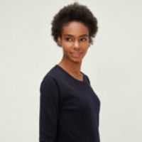 Round Neck 100% Cotton Basic Sweater Navy Blue