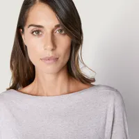 Jersey de manga larga viscosa y cashmere