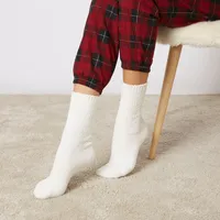 Conjunto de dos calcetines cortos de mujer en color liso - Chalet Chic
