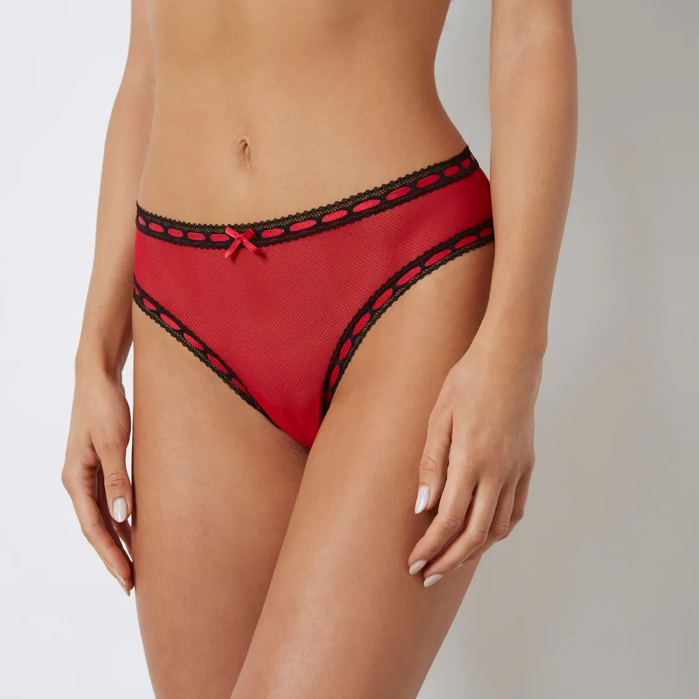 Tanga Culotte - Rojo Rubí