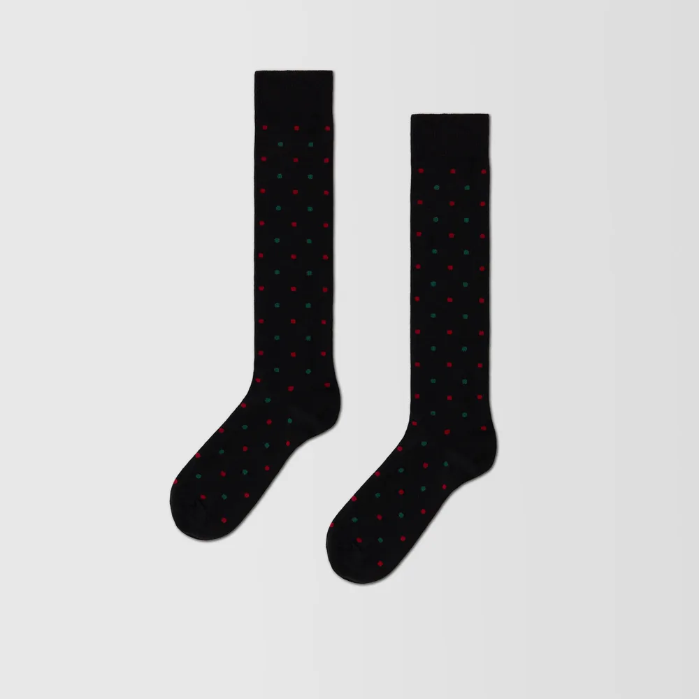Set de dos calcetines largos de hombre estampados - Chalet Chic