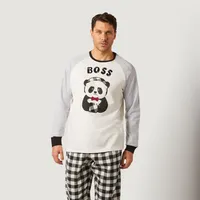 Pijama largo hombre - Familia Panda